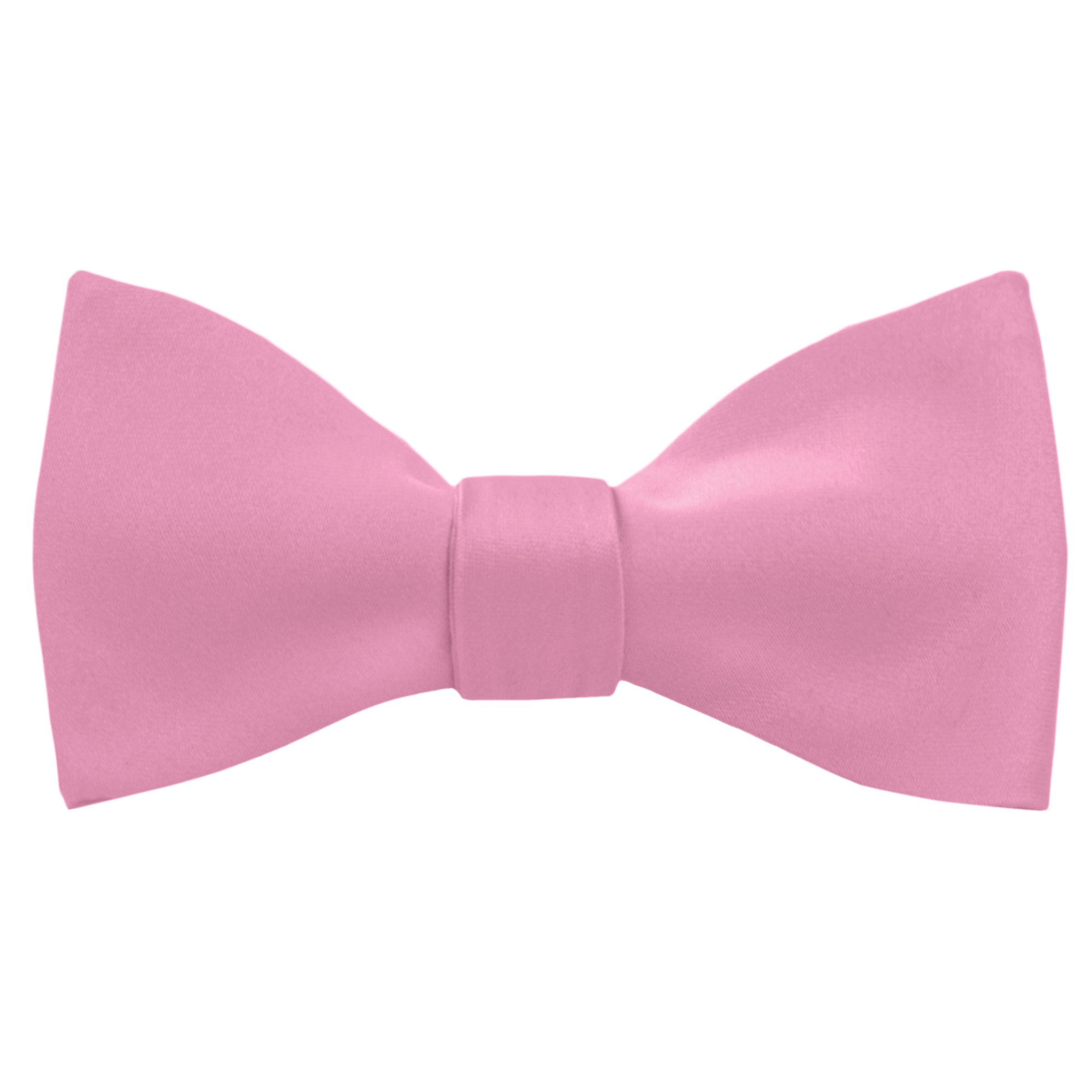 Men's Solid Color Self-Tie Freestyle Bow Tie - Carnation Pink