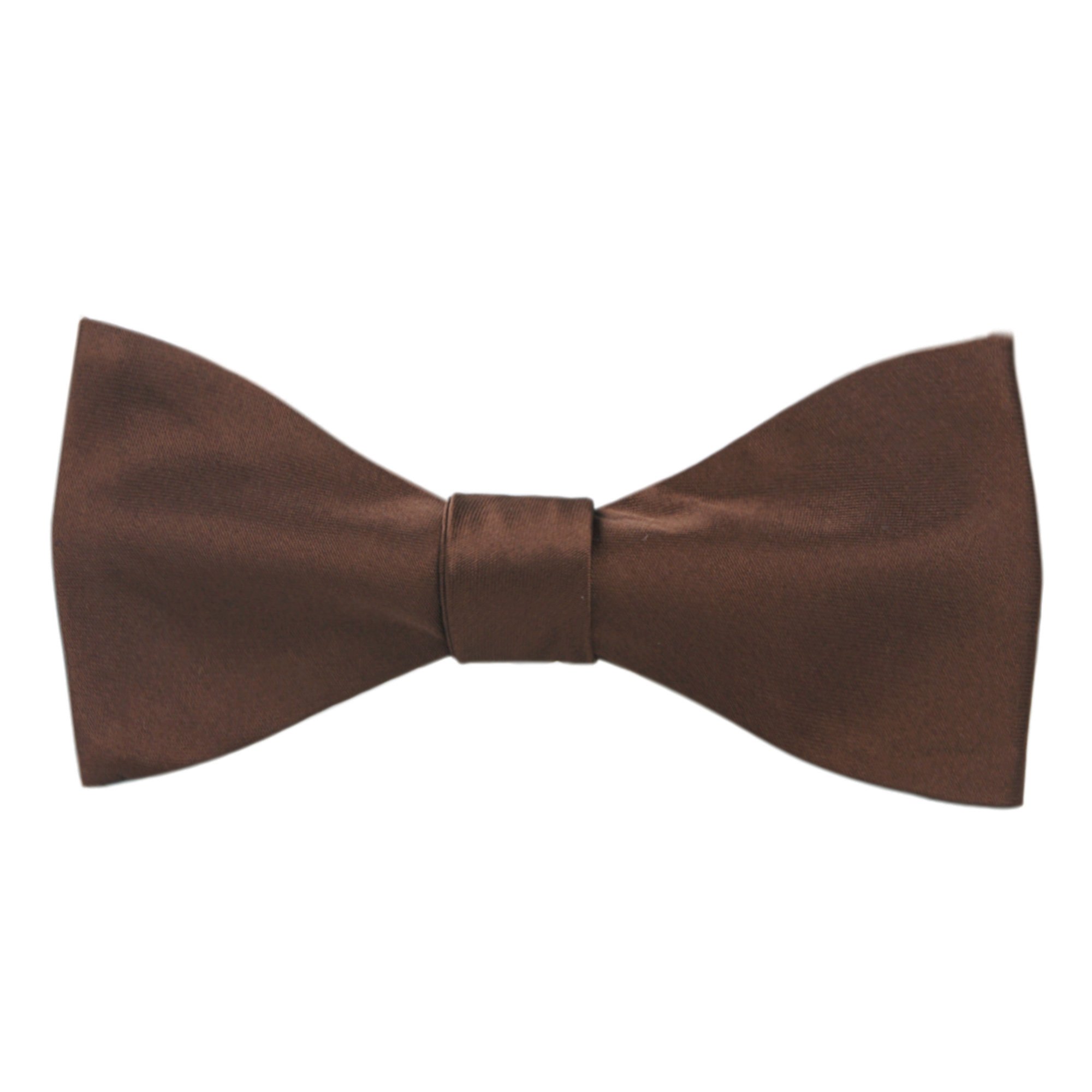 Men's Solid Color Self-Tie Freestyle Bow Tie - Cocoa Brown