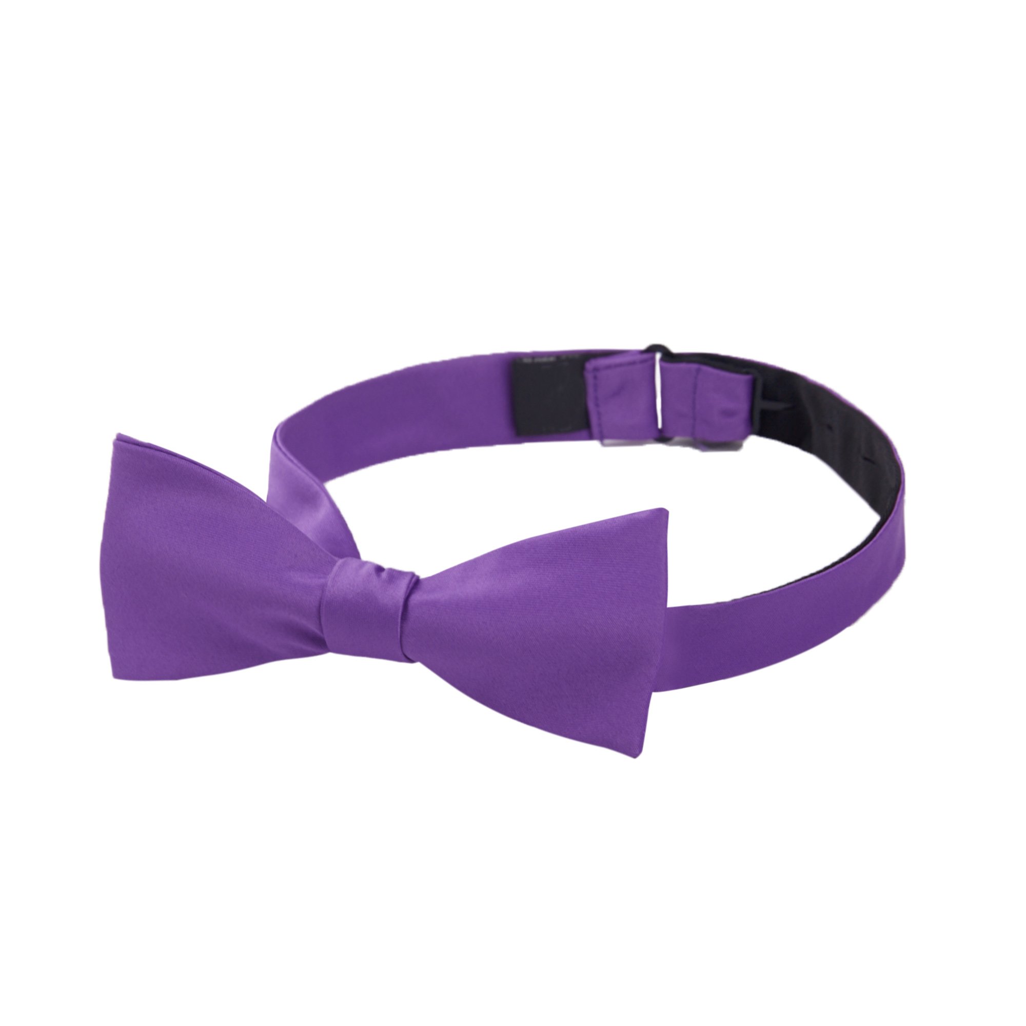Men's Solid Color Self-Tie Freestyle Bow Tie - Purple