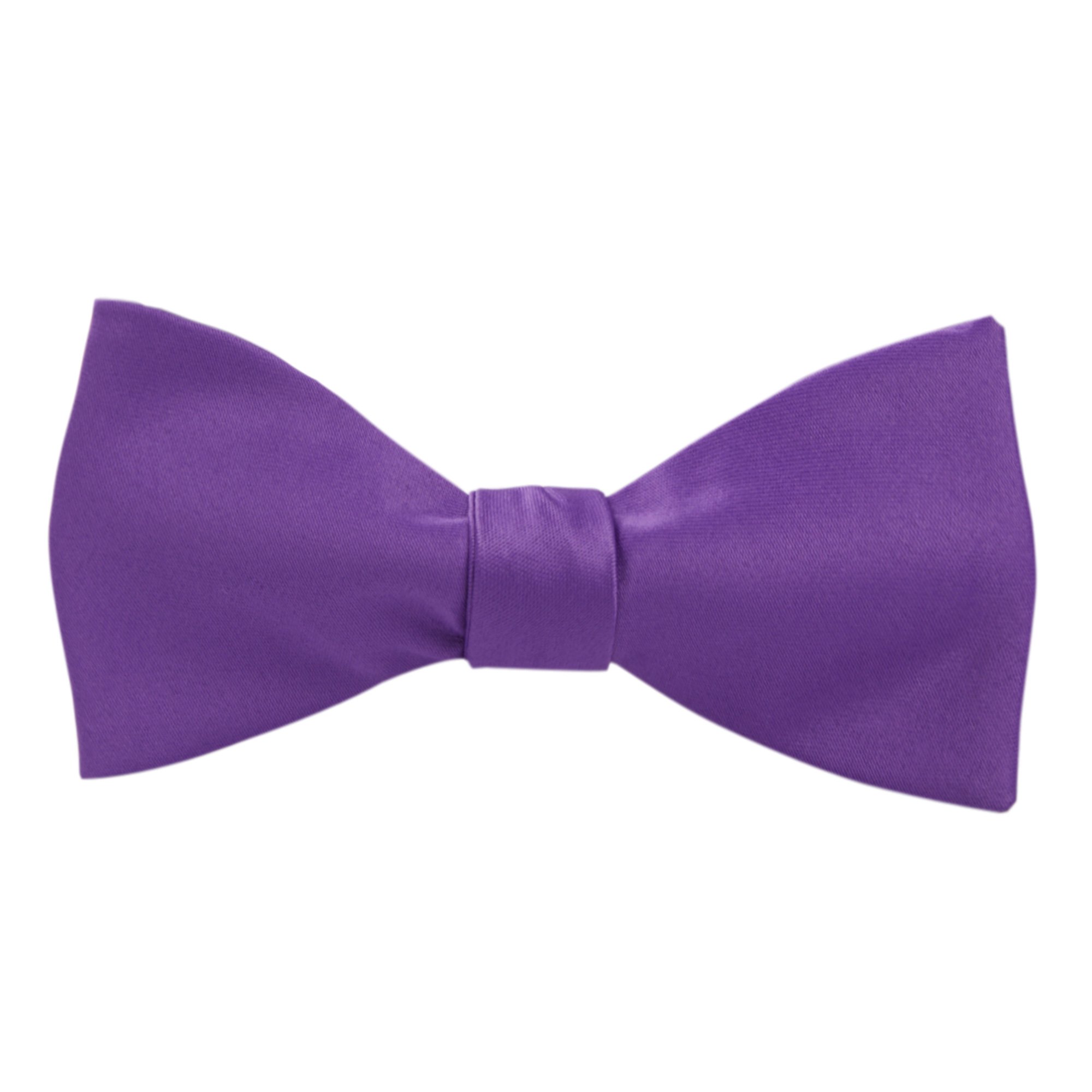 Men's Solid Color Self-Tie Freestyle Bow Tie - Purple