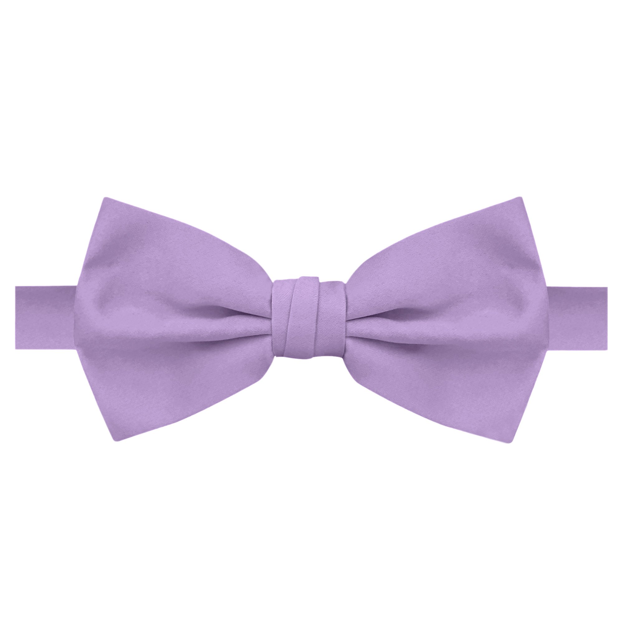 Men's Solid Color Pre-Tied Banded Adjustable Bow Tie - Lavender