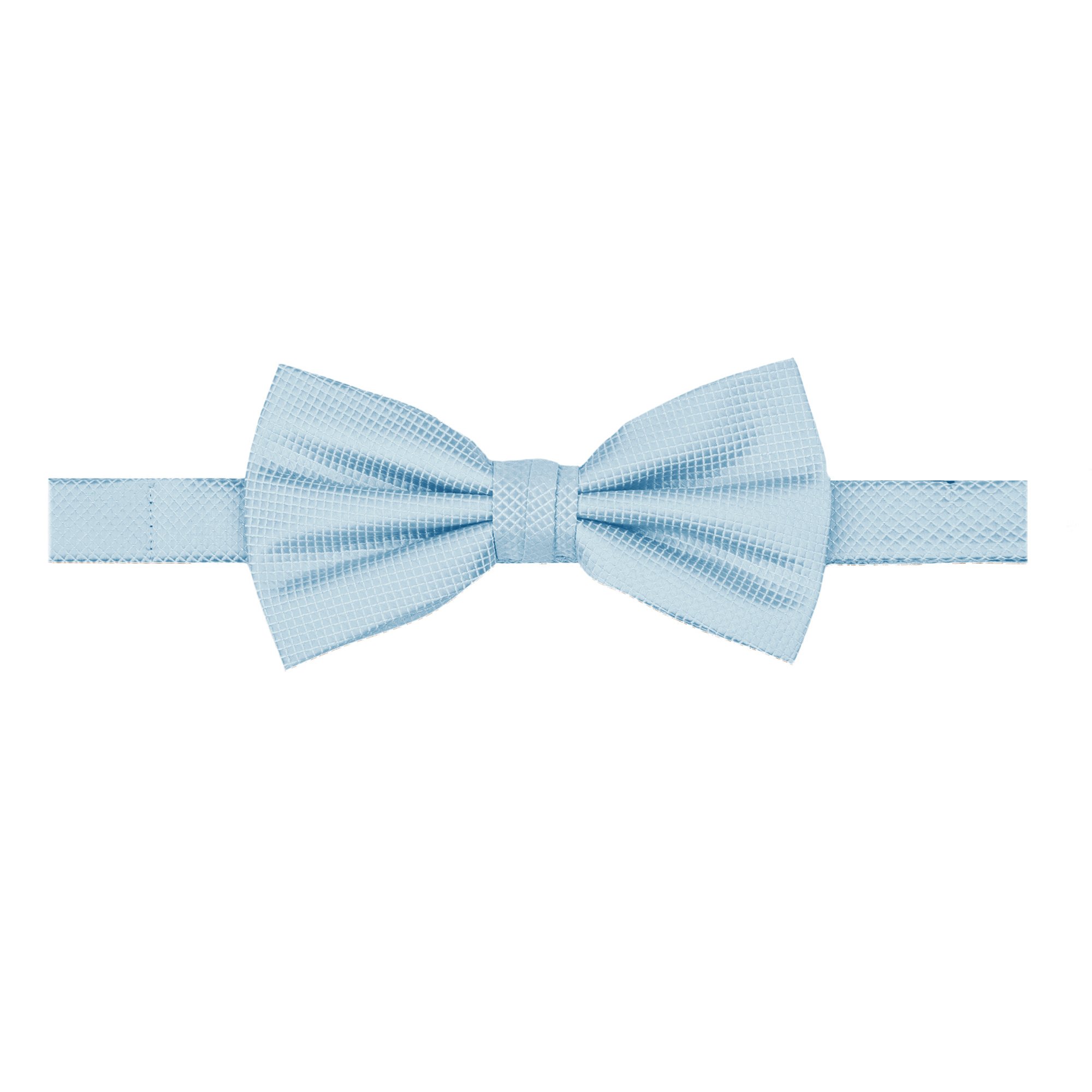 Men's Woven Subtle Mini Squares Adjustable Pre-Tied Banded Bow Tie - Sky Blue