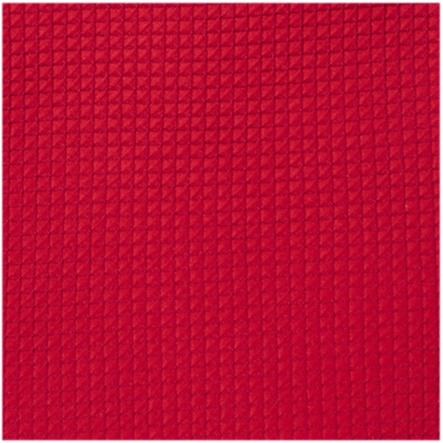 Men's Woven Subtle Mini Squares Adjustable Pre-Tied Banded Bow Tie - Red