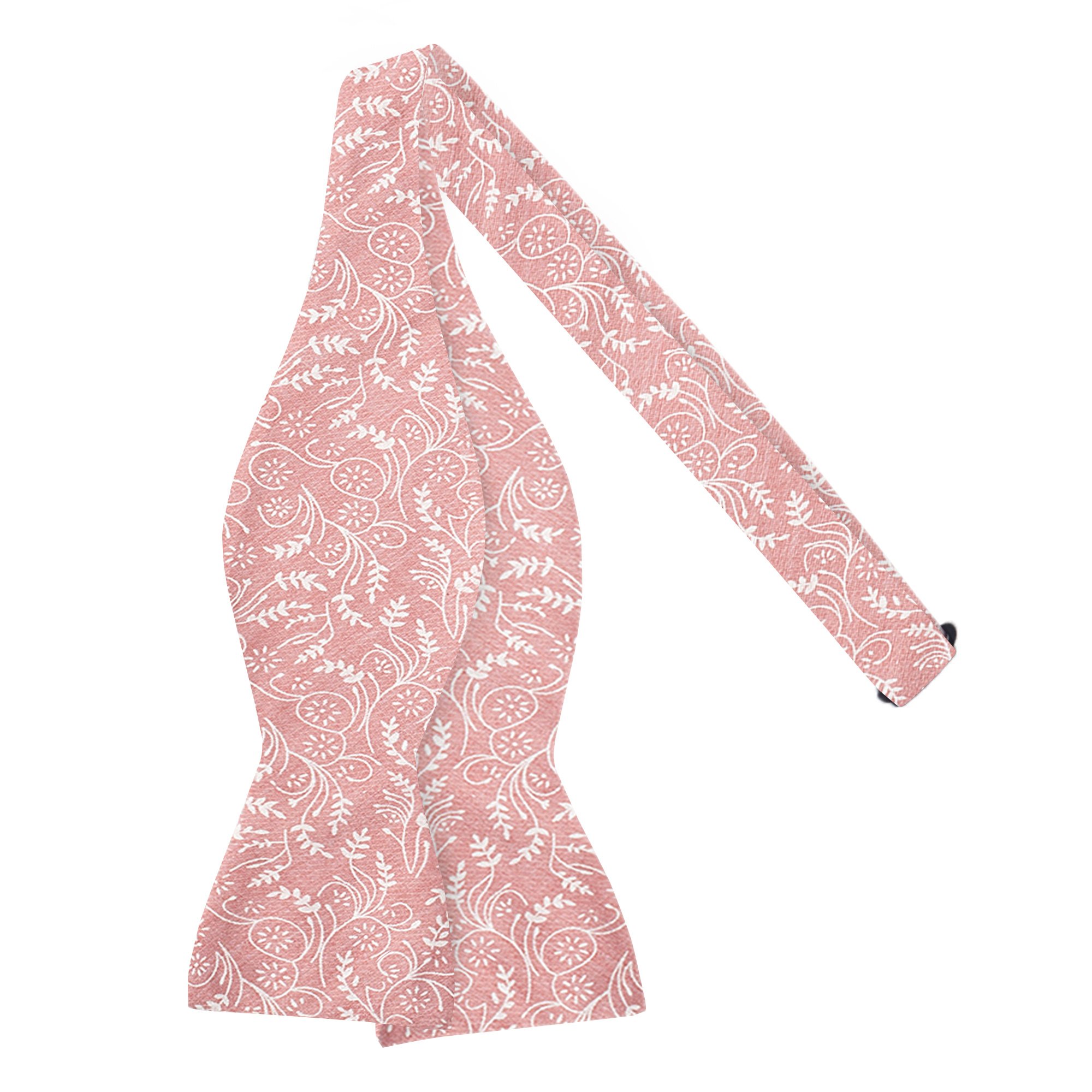 Men's Floral Self Tie Freestyle Bow Tie - Dusty Rose