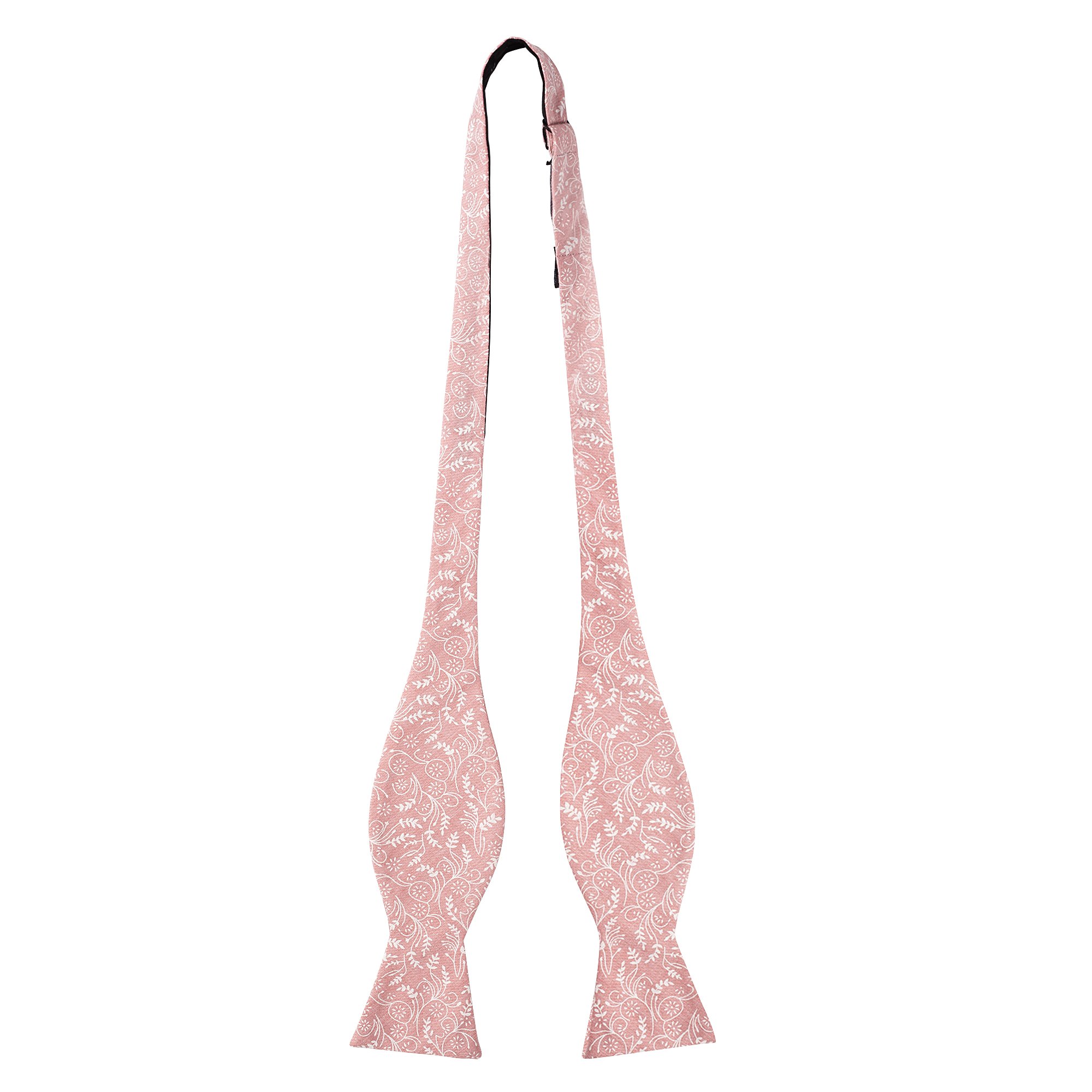 Men's Floral Self Tie Freestyle Bow Tie - Dusty Rose