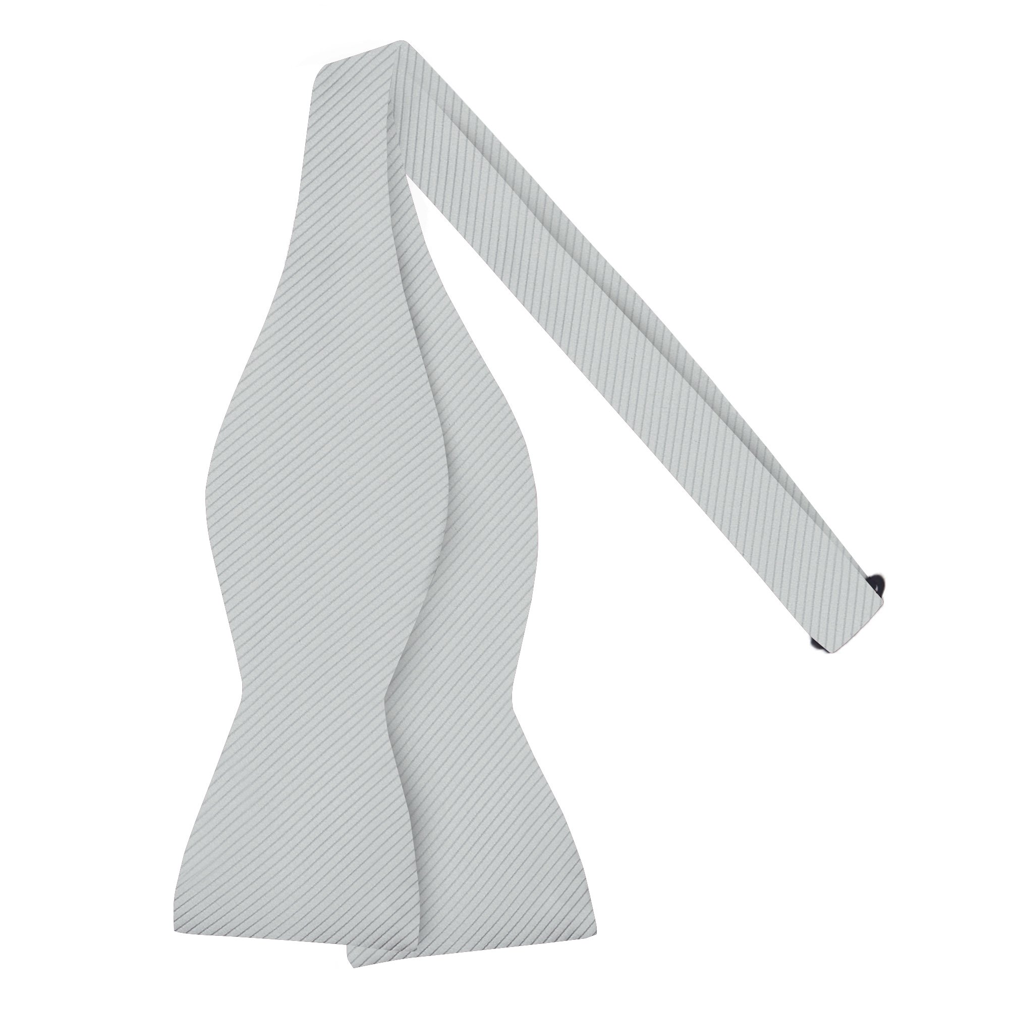 Men's Tone on Tone Corded Self-Tie Bow Tie - Silver