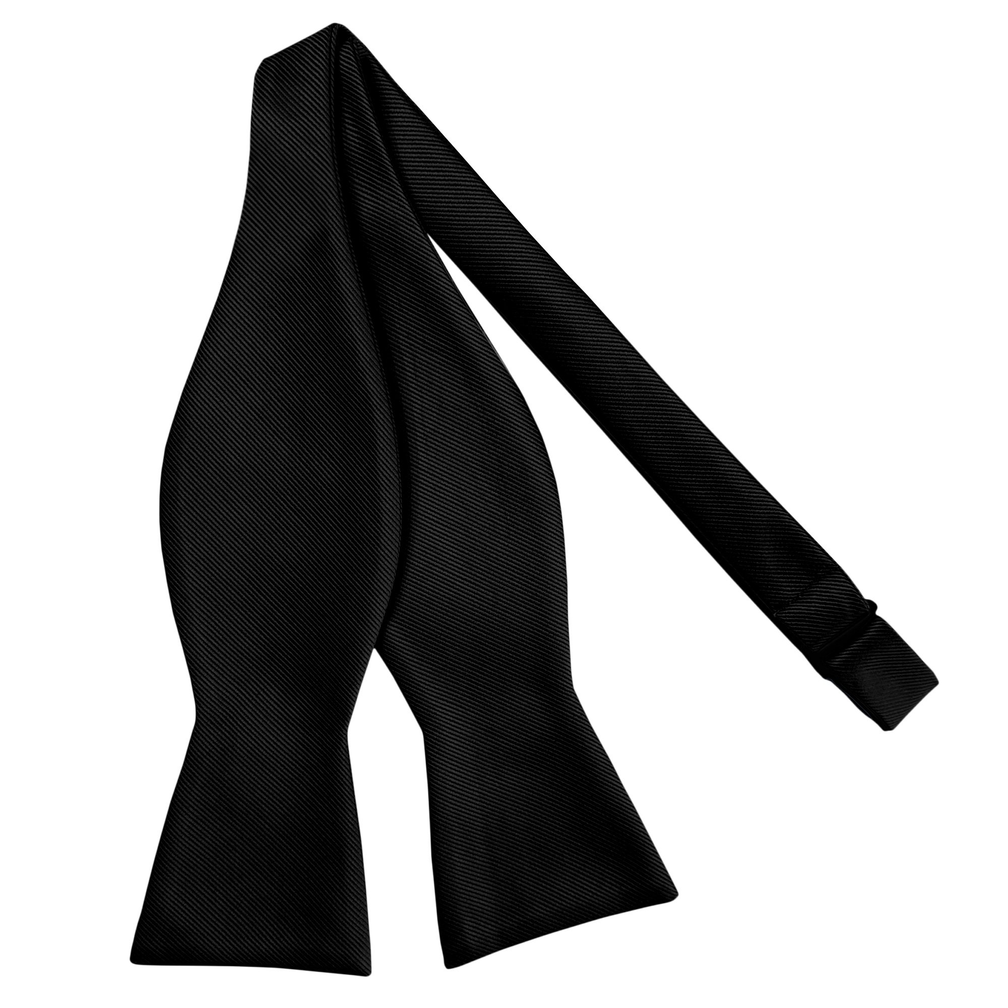 Men's Silk Blend Solid Color Traditional Freestyle Self-Tie Bow