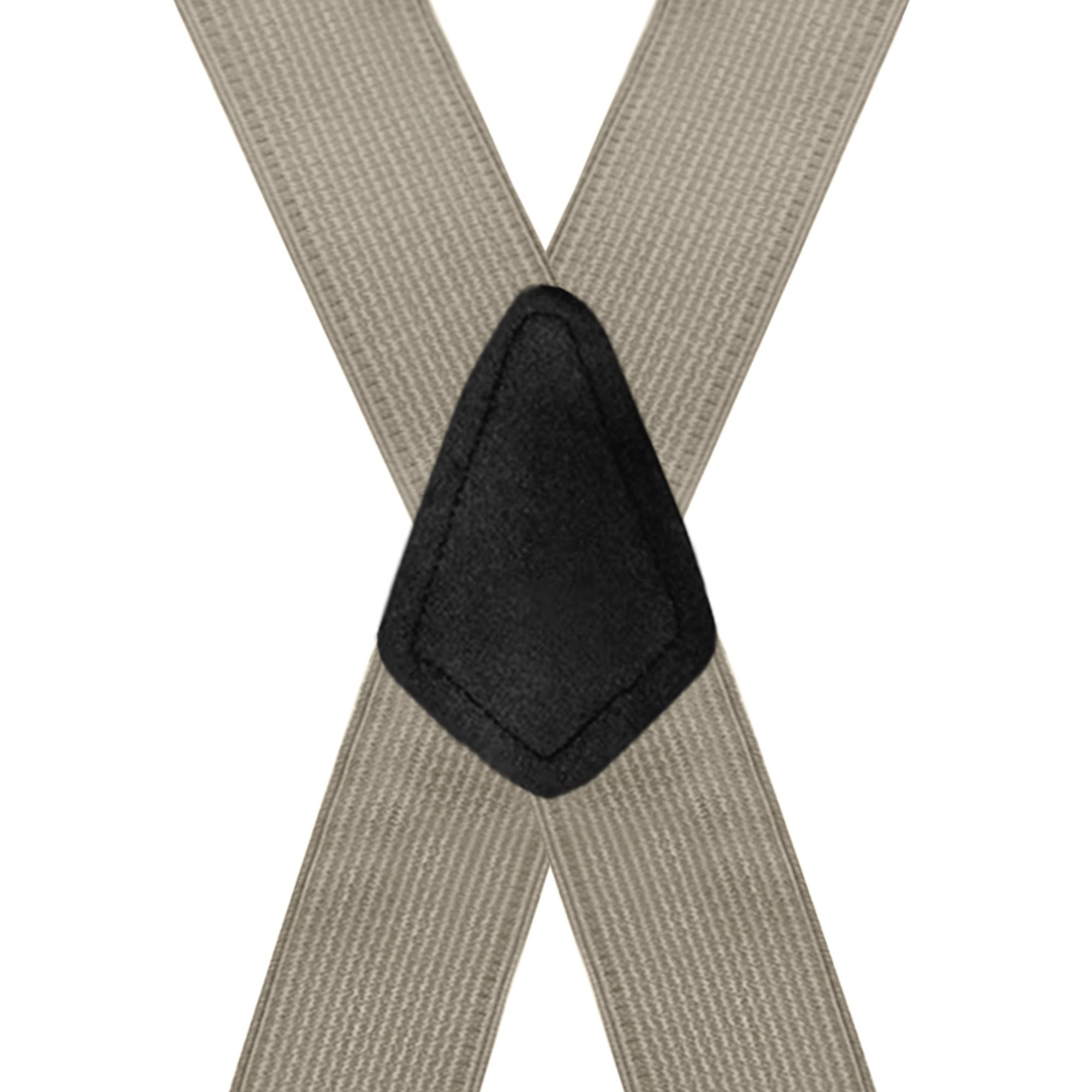2 Inch Wide X-Back Construction Clip Suspenders - TAN