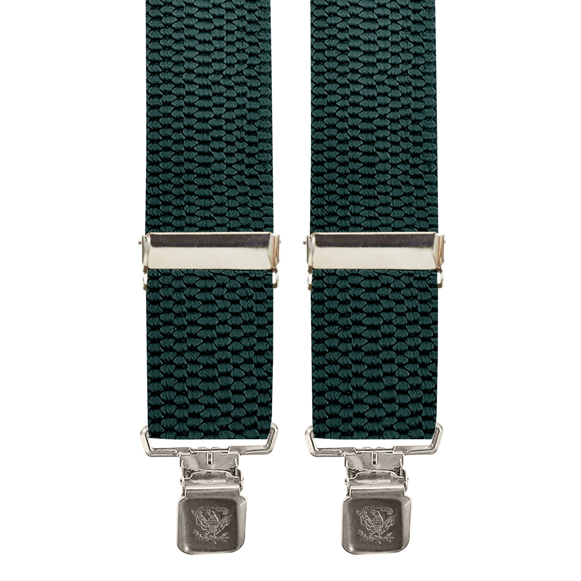 2 Inch Wide X-Back Construction Clip Suspenders - HUNTER
