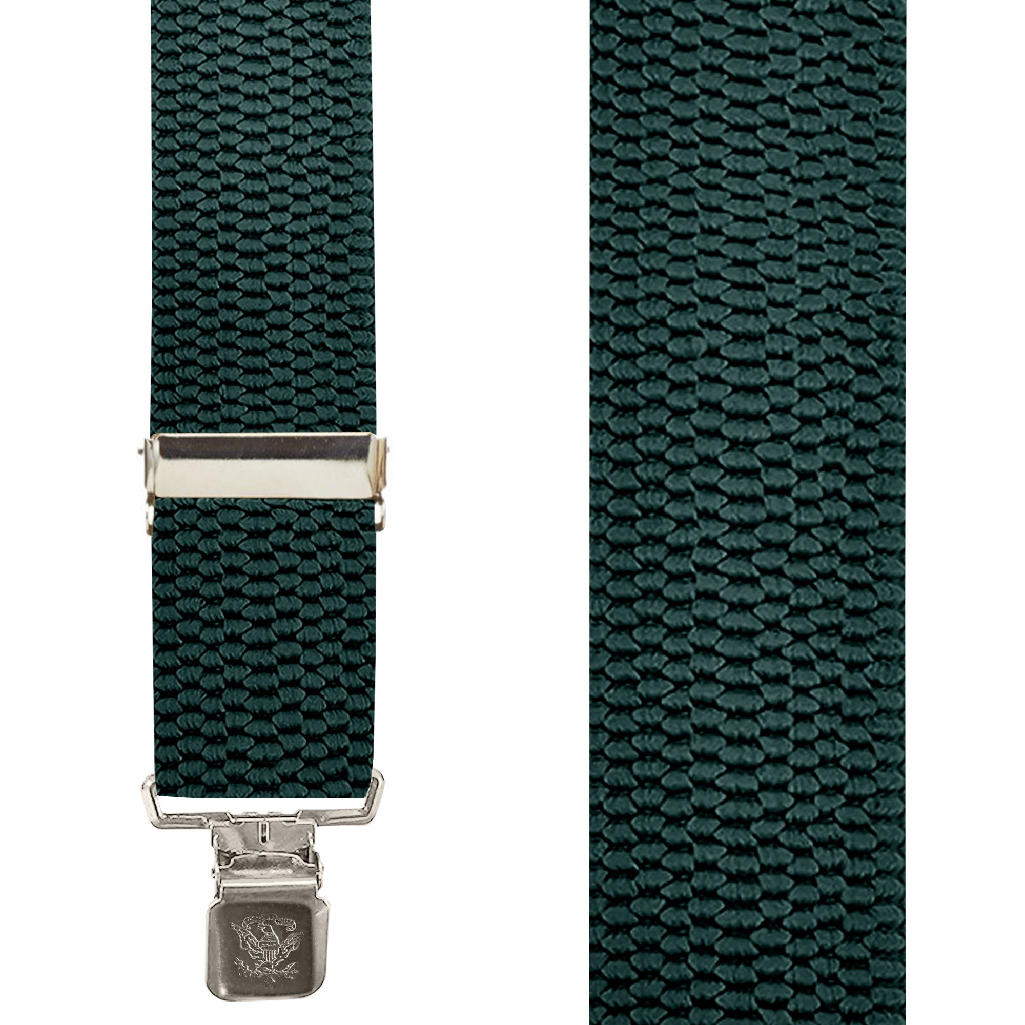 2 Inch Wide X-Back Construction Clip Suspenders - HUNTER