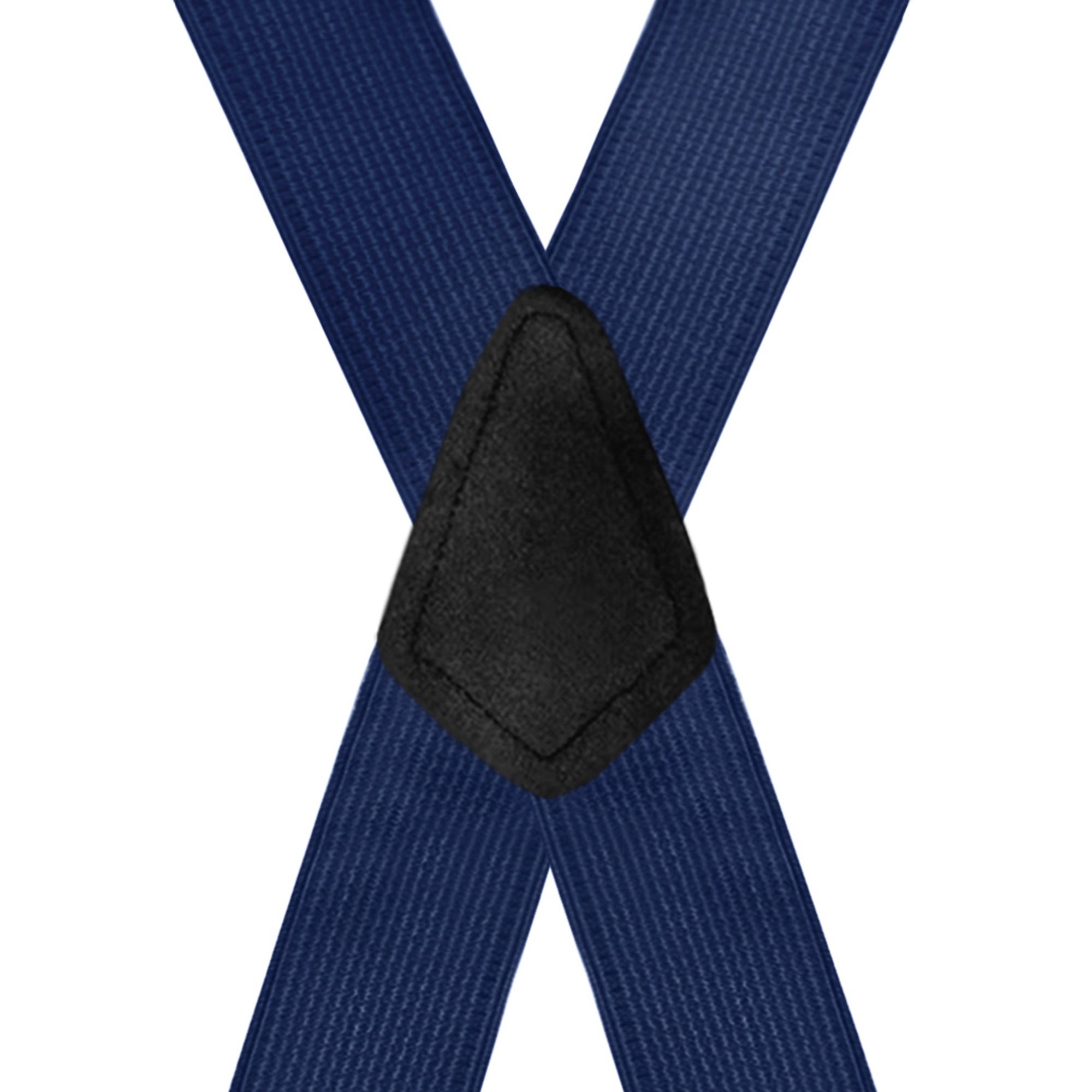 2 Inch Wide X-Back Construction Clip Suspenders - NAVY