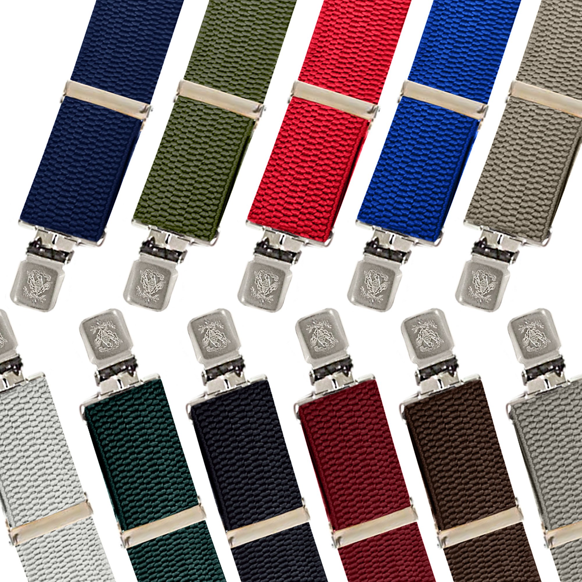 Solid X-Back Construction Clip Suspenders