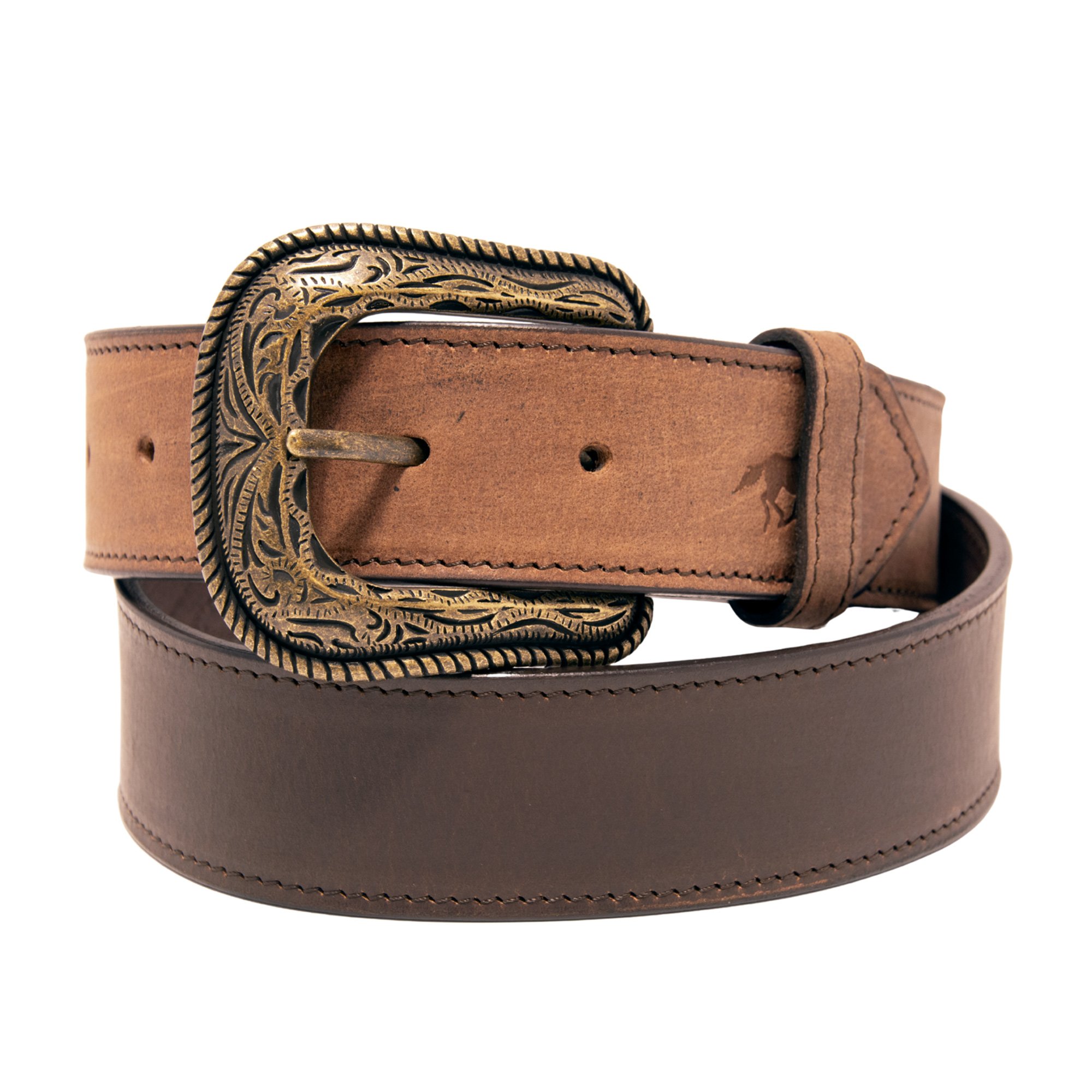 Two Tone Top Grain Leather Belt