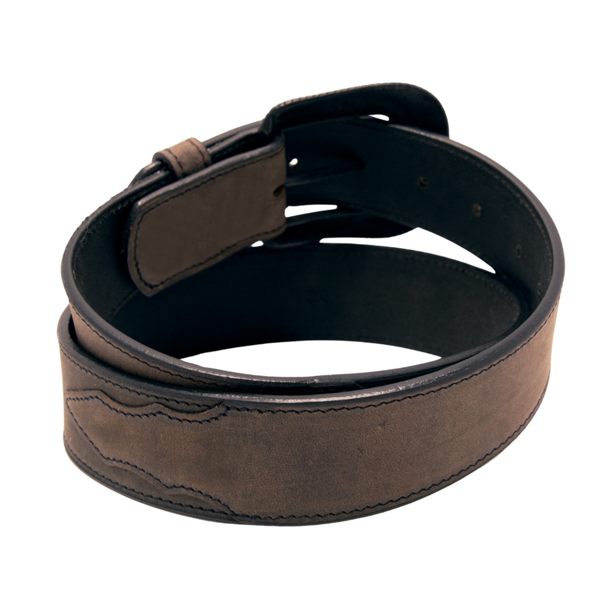 Two Tone Top Grain Leather Belt