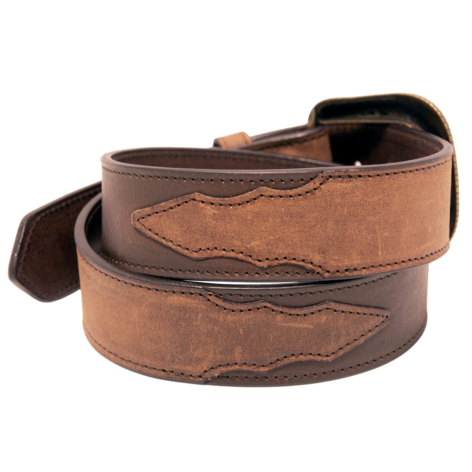 Two Tone Top Grain Leather Belt