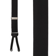 NAVY Silk Suspenders 1.5-Inch Wide - Runner End