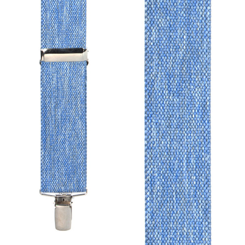 DENIM Clip Suspenders - 1.5 Inch Wide|SuspenderStore