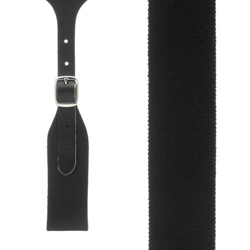 SuspenderStore Plain W/Crease Handcrafted Western Leather Belt Loop  Suspenders