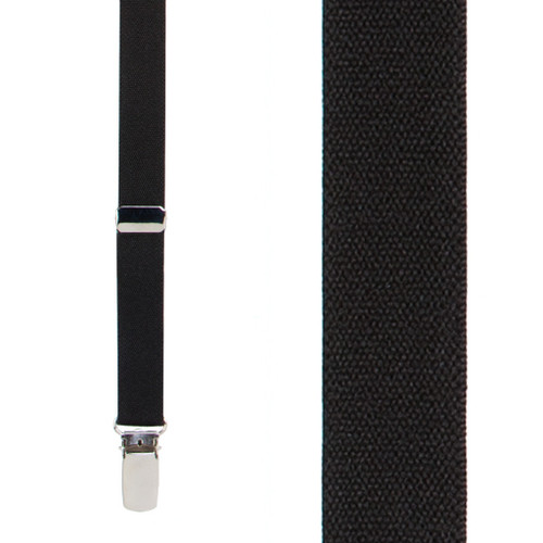 skinny black suspenders