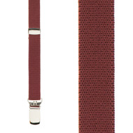 Burgundy Pickwick Silk Braces