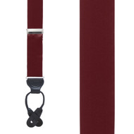 Wine Suspender Set  Claret Burgundy Formal Suspender, Necktie