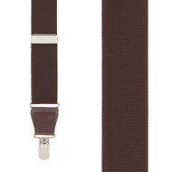 Oxblood - Brown Leather Suspenders - JJ Suspenders