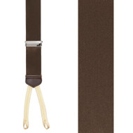 Unisex Vintage Suspenders Men Braces Adjustable 6 Button Suspender Elastic  Y-Shape Strap Pants Trousers Brown Leather PU