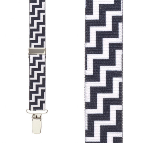 ZIG ZAG Tribal Print Suspenders for Kids | SuspenderStore