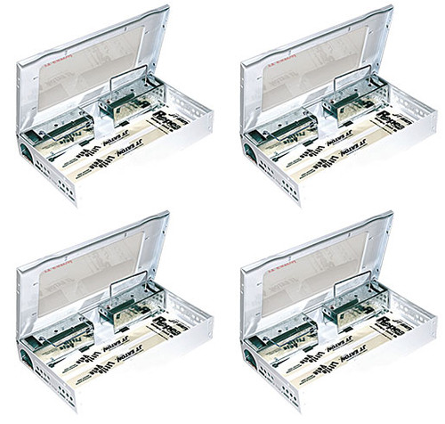 Repeater Low Profile Multi-Catch Mouse Trap Clear Inspection Window  (12-Pack)