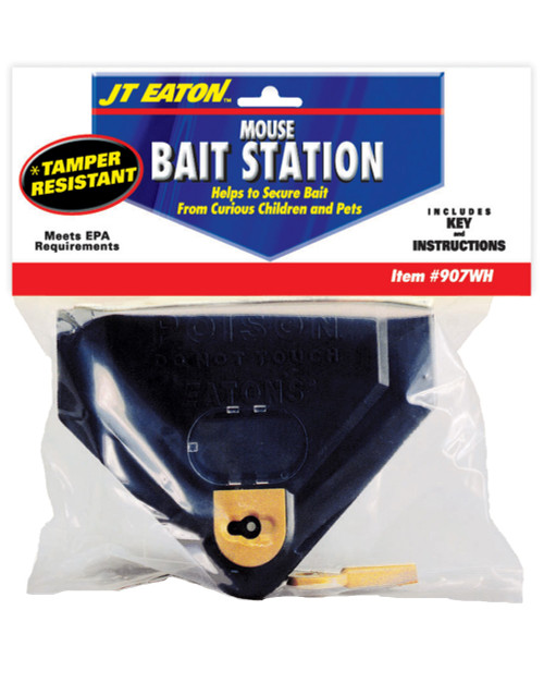 JT Eaton Mouse Bait Station, Window. Case of 12 Units