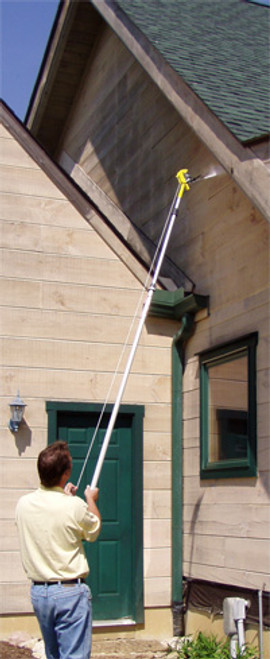 Using the Pro Spray-N-Dust system deluxe to spray a wasp nest using the Gotcha Sprayer Pro