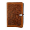 Dandelion seed saddle leather journal. 