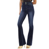 KanCan High Rise Wide Waistband Skinny Fit Bootcut Jeans - front view