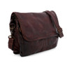 Sideview of Teak Rustic Bedstu Ziggy crossbody purse.  