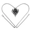Alchemy Gothic - P839 - Daken Heart Pendant Necklace