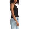 Z Supply Hadley Rib Tank Top - Black - side view