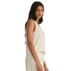 Z Supply Sloane V-Neck Top - Sea Salt - side view