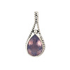 Lavender Quartz sterling silver pendant. 