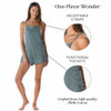 Lotus and Luna One Piece Romper - Sage - features