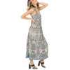 Angie Clothes V-Neck Tie Back Maxi Dress - side view