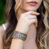 Anju Jewelry Brass Patina Bracelet - BP415 - model view