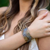 Anju Jewelry Brass Patina Bracelet - BP418 - model view