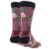 Oooh Yeah Men's Socks - Cloud Wine - back view