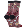 Oooh Yeah Women's Socks - On Cloud Wine - back view