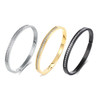ETERNITY 25 18k Gold plated bangle bracelet with other colors. 