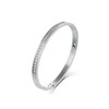 ETERNITY 25 18k White Gold plated bangle bracelet. 