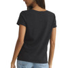 Z Supply Anywhere Scoop Neck Tee - Black Heather - back view