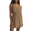Z Supply Keegan Slub Jersey Mini Dress - Iced Coffee 