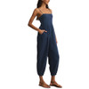 Z Supply Santos Gauze Jumpsuit - Indigo Blue - side view