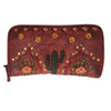 Santa Fe Collection cactus leather wallet. 
